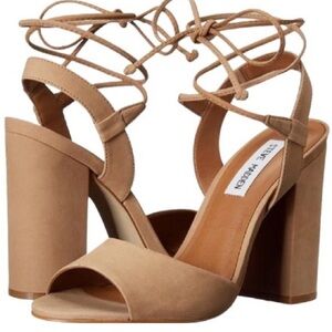 Steve Madden Serrina Block Heel Lace Up Sandal